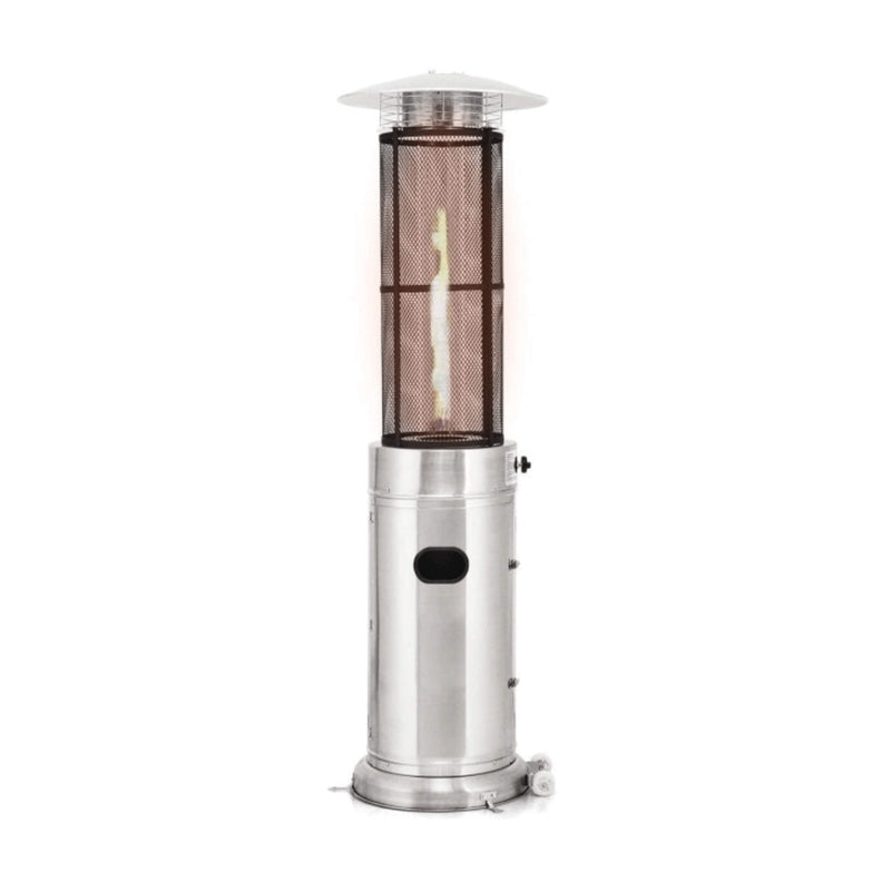 Portable Cylindrical Freestanding Outdoor Round Glass Tube Propane Patio Heater, 41K BTU (SAK93913)