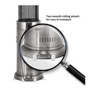 Portable Cylindrical Freestanding Outdoor Round Glass Tube Propane Patio Heater, 41K BTU (SAK93913)