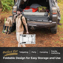 Portable Folding Grill Prep Table with Wheels, Stainless Steel BBQ Grill Stand for Camping, Tailgating and Outdoor Cooking T0130SA