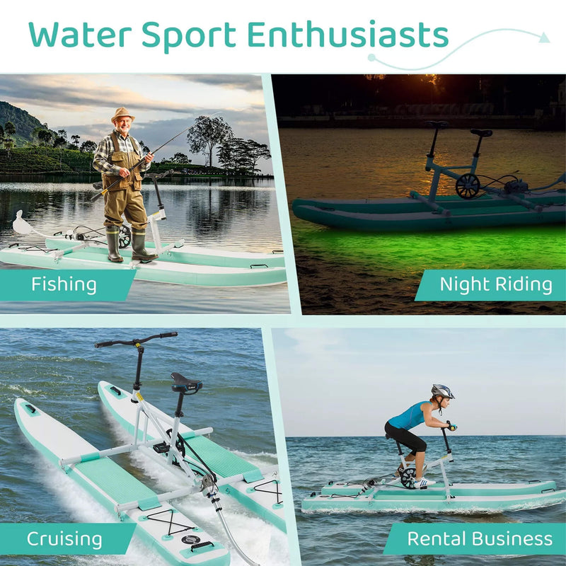Portable Inflatable Water Marine Pedal Water Bike Kit With Accessories (SAK61284)