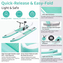 Portable Inflatable Water Marine Pedal Water Bike Kit With Accessories (SAK61284)