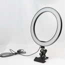 GobekUsa Portable LED Mirror Light with Black Clip-on, Metal Shade for Mobile Phone Support