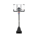 Portable Outdoor All-Weather Height Adjustable Basketball Hoop With 44 Inch Backboard And Wheels, 10FT (SAK58741)