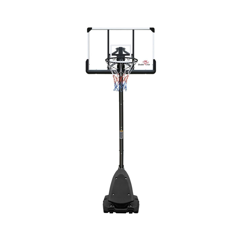 Portable Outdoor All-Weather Height Adjustable Basketball Hoop With 44 Inch Backboard And Wheels, 10FT (SAK58741)