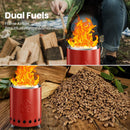 Portable Outdoor Fire Pit with Stand, Low Smoke Burning Tabletop Fire Pit Fuel