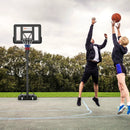 Portable Basketball Hoop with 4.6 to 10 Feet 10-Level Height Adjustable by LJGDeals