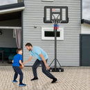 Portable Basketball Hoop with 4.6 to 10 Feet 10-Level Height Adjustable by LJGDeals