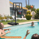 Portable Basketball Hoop with 4.6 to 10 Feet 10-Level Height Adjustable by LJGDeals