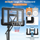 Portable Basketball Hoop with 4.6 to 10 Feet 10-Level Height Adjustable by LJGDeals