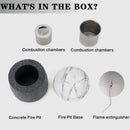 5"x3.5" Mini Gray Cement Fireplace Round by JHY DESIGN