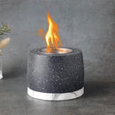 5"x3.5" Mini Gray Cement Fireplace Round by JHY DESIGN