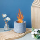 4.3"x3.5"Round Gray Mini Fire Pit by JHY DESIGN