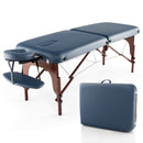 Portable Folding Massage Table with Carrying Case-Navy