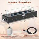 Portable Mini Fireplace with Wind Guard and Stainless Steel Burner by LJGDeals