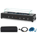 Portable Mini Fireplace with Wind Guard and Stainless Steel Burner by LJGDeals