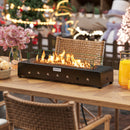 Portable Mini Fireplace with Wind Guard and Stainless Steel Burner by LJGDeals