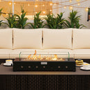 Portable Mini Fireplace with Wind Guard and Stainless Steel Burner by LJGDeals