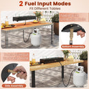 Portable Mini Fireplace with Wind Guard and Stainless Steel Burner by LJGDeals