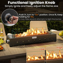 Portable Mini Fireplace with Wind Guard and Stainless Steel Burner by LJGDeals