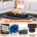Portable Mini Fireplace with Wind Guard and Stainless Steel Burner by LJGDeals