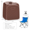 Portable Personal Steam Sauna Spa with Steamer Chair-Coffee by LJGDeals