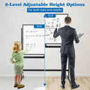32 x 47 Inch Portable Rolling White Board-Black by LJGDeals