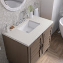 James Martin Portland 36" Single Bathroom Vanity, Whitewashed Walnut