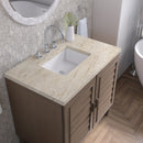 James Martin Portland 36" Single Bathroom Vanity, Whitewashed Walnut