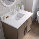 James Martin Portland 36" Single Bathroom Vanity, Whitewashed Walnut