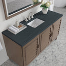James Martin Portland 60" Single Bathroom Vanity, Whitewashed Walnut