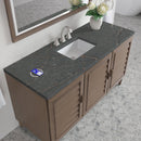James Martin Portland 60" Single Bathroom Vanity, Whitewashed Walnut