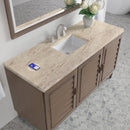 James Martin Portland 60" Single Bathroom Vanity, Whitewashed Walnut