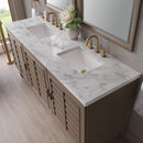 James Martin Portland 72" Double Bathroom Vanity, Whitewashed Walnut