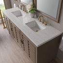 James Martin Portland 72" Double Bathroom Vanity, Whitewashed Walnut