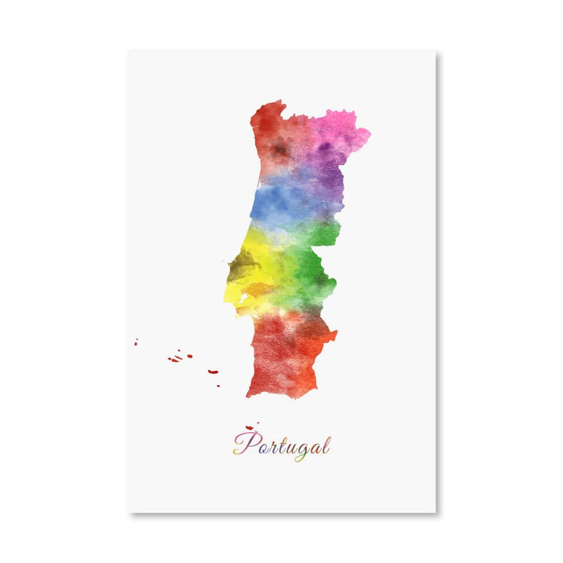 Portugal Rainbow Canvas