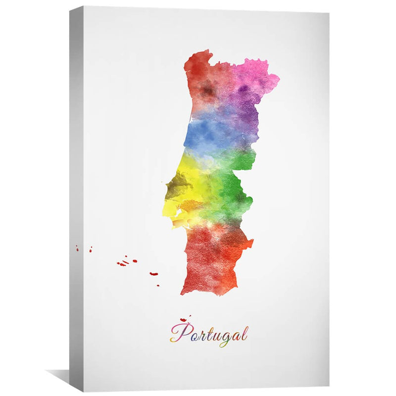 Portugal Rainbow Canvas