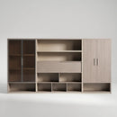 Posh · Modern Office Shelves w/ Lighting & Storage