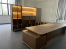 Posh · Modern Office Shelves w/ Lighting & Storage