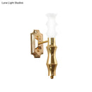 GobekUsa Post-Modern Bamboo Sconce Metal 1 Light Brass Fixture for Living Room Lighting
