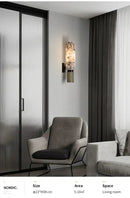 GobekUsa Copper Alabaster Wall Lamp: Post-Modern High-End Bedroom Lighting