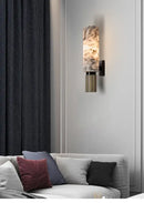 GobekUsa Copper Alabaster Wall Lamp: Post-Modern High-End Bedroom Lighting
