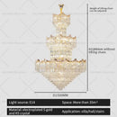 GobekUsa Crystal Duplex Chandelier: Post-Modern Luxury Living Room Club Villa Lighting