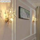 GobekUsa Post Modern Luxury Branch Style Crystal LED Wall Lamp