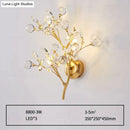 GobekUsa Post Modern Luxury Branch Style Crystal LED Wall Lamp