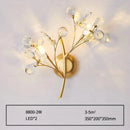 GobekUsa Post Modern Luxury Branch Style Crystal LED Wall Lamp
