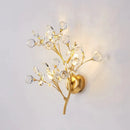 GobekUsa Post Modern Luxury Branch Style Crystal LED Wall Lamp