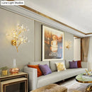 GobekUsa Post Modern Luxury Branch Style Crystal LED Wall Lamp