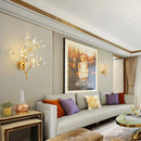 GobekUsa Post Modern Luxury Branch Style Crystal LED Wall Lamp