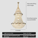 GobekUsa Light Luxury Crystal Chandelier - Post-modern Bedroom Dining Room Living Room Elegant Design