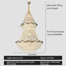 GobekUsa Light Luxury Crystal Chandelier - Post-modern Bedroom Dining Room Living Room Elegant Design